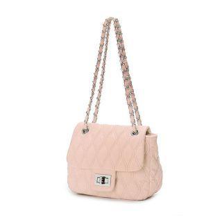 Chain-strap Quilted Shoulder Bag Pink - One Size