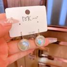 Iridescent Drop Earring 1 Pair - White - One Size