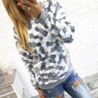 Long-sleeve Color-block Fleece Top