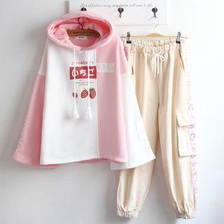 Strawberry Print Hoodie / Sweatpants / Set