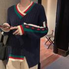 Loose-fit Asymmetric Knit Sweater