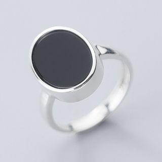 Circle Open Ring S925 Silver - As Shown In Figure - One Size
