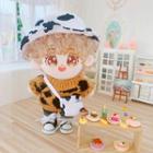 Doll Milk Cow / Leopard Print Bucket Hat / Cardigan / Pants / Bag / Sneakers / Set