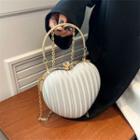 Chain Crossbody Heart Box Bag
