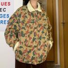 Patterned Fleece-lined Jacket