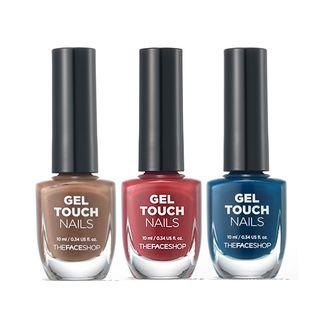 The Face Shop - Face It Gel Touch Nails (#rd302 Mid-night Burgundy)