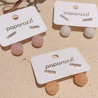 Rhinestone Bar Bobble Earring