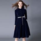 Plain Coatdress With Belt
