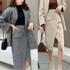 Single Breasted Blazer / Tulip Skirt