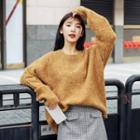 Cable Knit Sweater Yellow - One Size