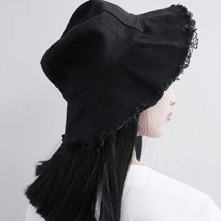Fray-trim Bucket Hat