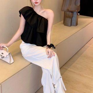 Sleeveless Asymmetrical Top / Pants