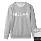 Rules Letter-printed Sweatshirt