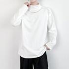 Chain-neckline Fleece-lined T-shirt