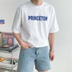 Princeton Letter Print T-shirt