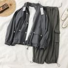 Zip Jacket / Cargo Pants / Long-sleeve T-shirt