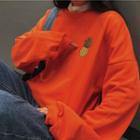 Pineapple Embroidery Sweatshirt
