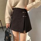 Pinned A-line Mini Skirt