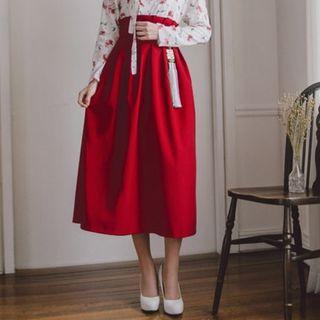 Hanbok Skirt (maxi / Red)