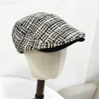 Patterned Flat Cap 56-58cm - Pattern - Black & White - One Size