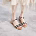 Embellished Two-way Sandals