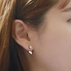 Rhinestone Triangle Earrings