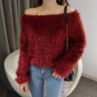 Glittered Furry Sweater