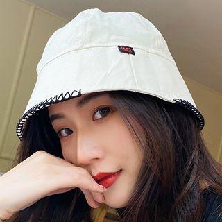 Contrast Stitch Bucket Hat