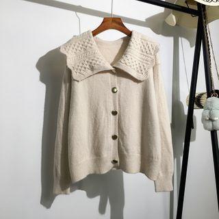 Collared Cable Knit Jacket