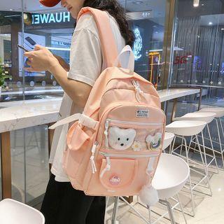 Paneled Bobble Backpack