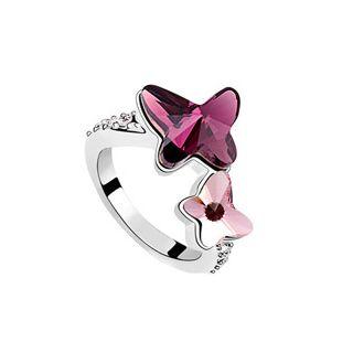 Crystal Butterfly Ring