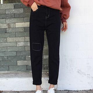 Applique Straight-fit Jeans