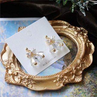 Bow Bell Alloy Earring 1 Pair - Gold - One Size