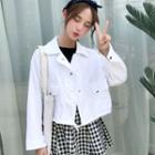 Pocket Loose-fit Cropped Jacket
