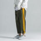Two-tone Straight-fit Pants
