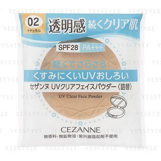 Cezanne - Uv Clear Face Powder Spf 28 Pa+++ (#02 Natural) (refill) 10g