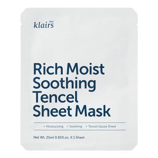 Dear, Klairs - Rich Moist Soothing Tencel Sheet Mask 1pc X 25ml