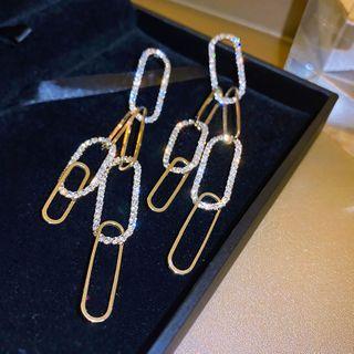 Chain Drop Earring 1 Pair - Chain Drop Earring - Gold - One Size