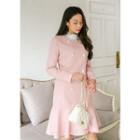 J-size - Double-breasted Midi Tailored Dress