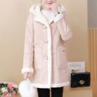 Fleece Lined Hooded Toggle Coat