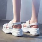 Denim Strap Platform Sandals