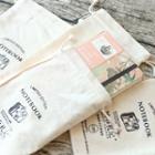 Printed Drawstring Linen Cotton Pouch Without Notebook - Pouch - One Size