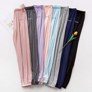 Daisy Embroidery Harem Pants