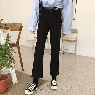 Houndstooth Panel Dress Pants