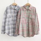 Chest Pocket Plaid Shirt