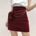 Set: Mini Fitted Skirt + Belt Bag