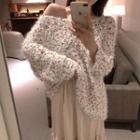 Off-shoulder Sweater White - One Size