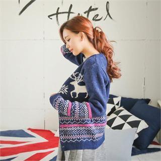 Nordic Print Cardigan