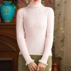 Turtleneck Paneled Sweater