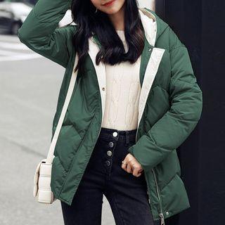 Hooded Sashed Padded Coat